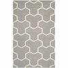 Safavieh Cambridge Hand Tufted Square Rugs, Silver and Ivory - 8 x 8 ft. CAM146D-8SQ